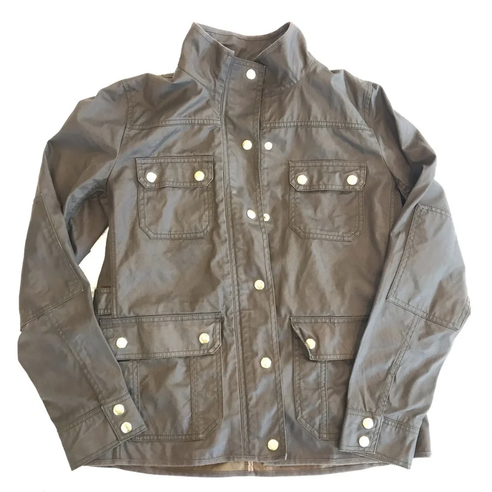 𝅺JCREW Military Jacket with gold buttons